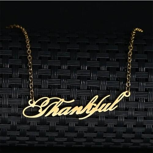 Personalized Custom Necklace Pendant Trinket Colgante Metal Name Letter Piercing Custom Lucky Charm Zodiac Necklaces Pendants