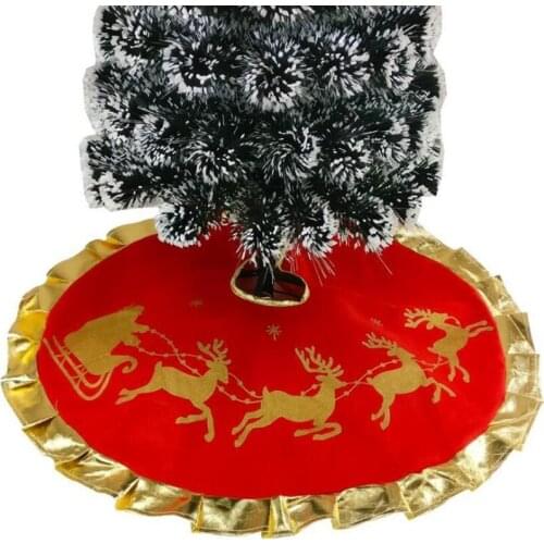 Christmas Tree Round Floor Cover Trees Skirt Christmas DIY Decoration Xmas Tree Sweater New Year Supplies Wedding Decor