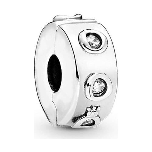 100% 925 Sterling Silver Charm Creative Crown O Elegant Clip Fit Pandora Women Bracelet & Necklace Diy Jewelry