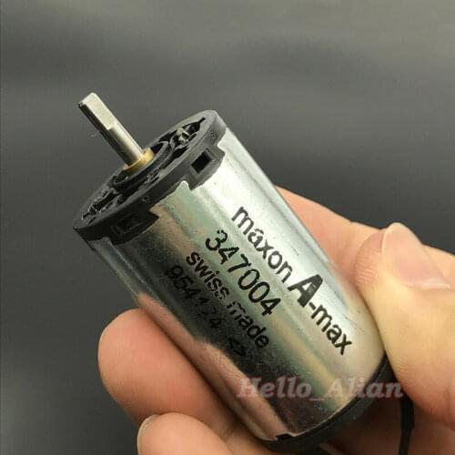 Swiss Maxon A-max 347004 RE26 DC Motor High Speed Mini Diameter Big DC Coreless Electric Motor 26mm*45mm