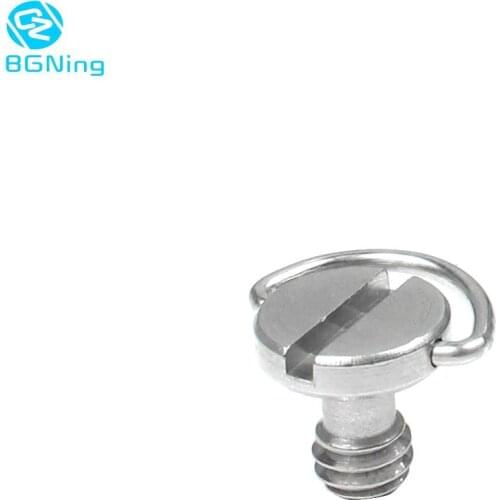 BGNing Stainless Steel Hand Screw Inch 1/4*9 Quick-install Screws C type Handle for Camera Cage SLR Camera for GoPro Action CAM
