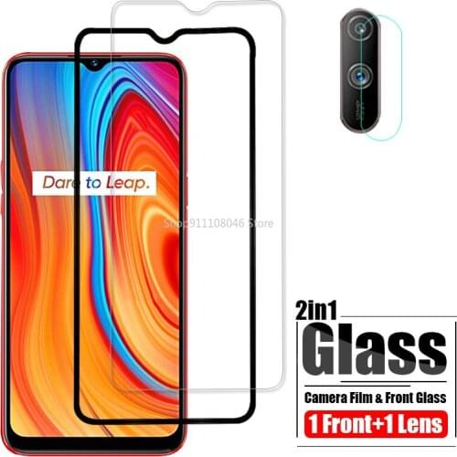 Protective Glass for Oppo Realme C3 Screen Protector On for Realme C3 Camera Len Front Protection On Realmi C 3 Phone Film 6.5"