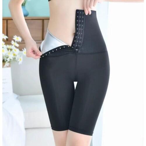 Women Tummy Control Corset Leggings High Waist Weight Loss Sauna Sweat Shorts