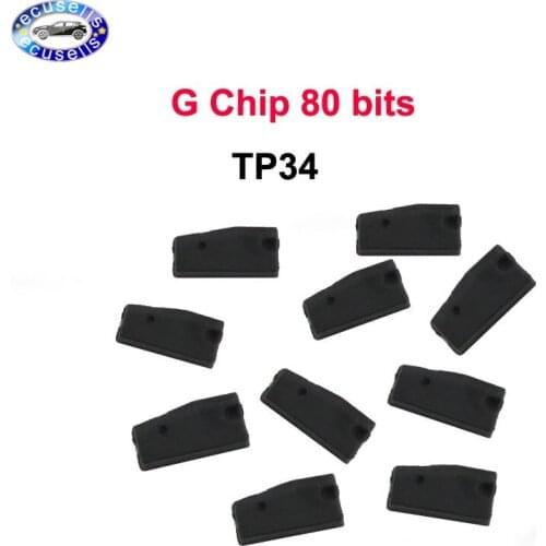 10 PCS, G Chip 80 BITS Carbon Auto Transponder Ceramic Car Blank Key Chip For Toyota