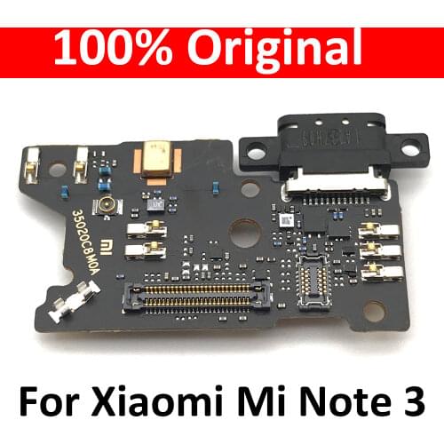100% Original Charger Board PCB Flex For Xiaomi Mi Note 3 Note3 USB Port Connector Dock Charging Ribbon Cable