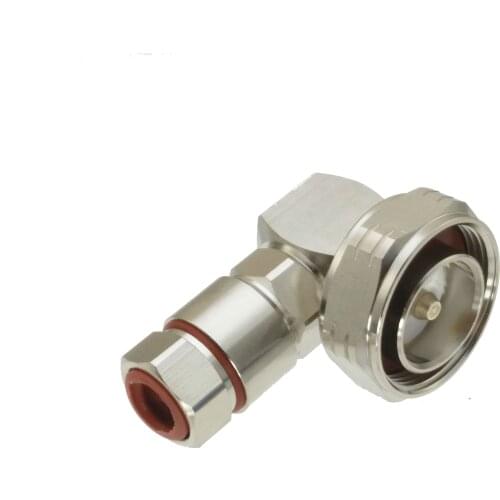 1pce connector 7/16 DIN male right angle clamp 1/2" flexible cable