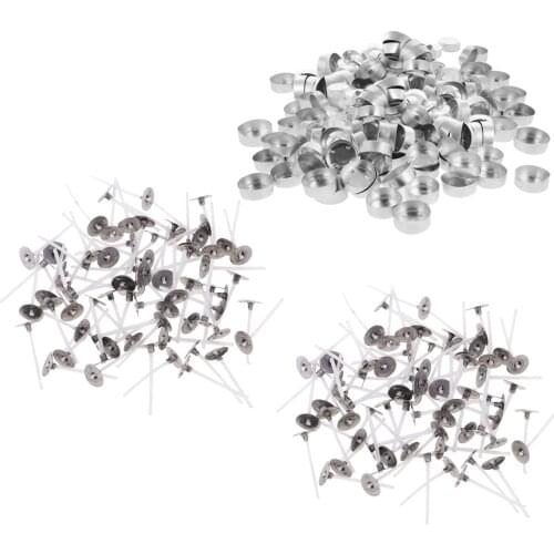 400pcs Candle Wick Tea Light Holder Case Aluminium Container DIY Candle Mold