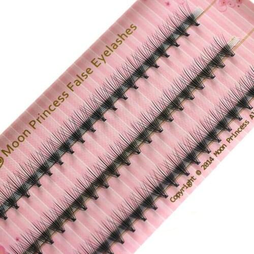 6/8/9/10/11/12mm Professional 60pcs False Eyelashes Natural Long Thick Daily Makeup Eye Lashes Grafting Fake Eyelashes Extension