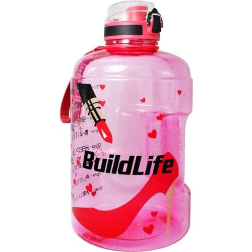 QuiFit 128oz 73oz 43oz 1 Gallon Water Bottle With Time Markings Filter Net Fruit Infuse BPA Free Motivational Sports Drink Jug