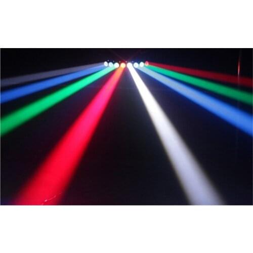 Free shipping eight eyes beam light DMX control Red Green Blue White strong line scanning effect LED Eight Head stage lights
