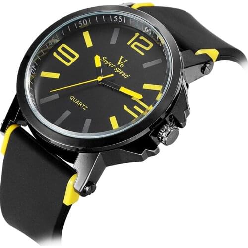 V6 brand Women men watch fashion watches relogio masculino military high quality quartz wrist watches clock male sports