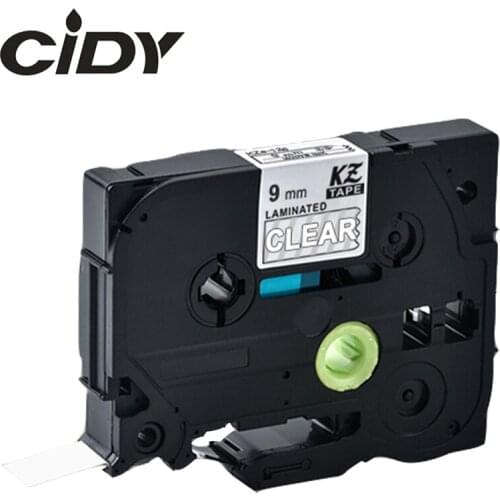 CIDY Tze 125 Tz125 white on clear Laminated Compatible P touch 9mm tze-125 tz-125 tze125 Label Tape Cassette Cartridge