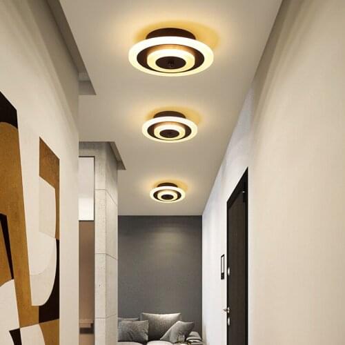 European-style modern personality corridor aisle porch modern minimalist atmosphere circular creative bedroom lighting LB100607