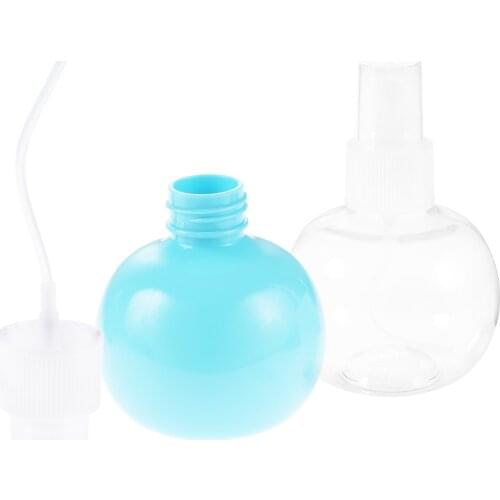 Spherical Empty Spray Bottle 120ml Perfume Sprayer Atomizer Refillable Ball Jar Cosmetic Makeup Travel Storage Transparent/Blue