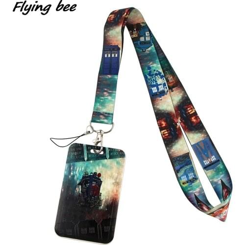 Flyingbee X1616 Science Fiction Movie Lanyard Credit Card ID Holder Bag Student Women Travel Bank Bus Business Card Cover Badge