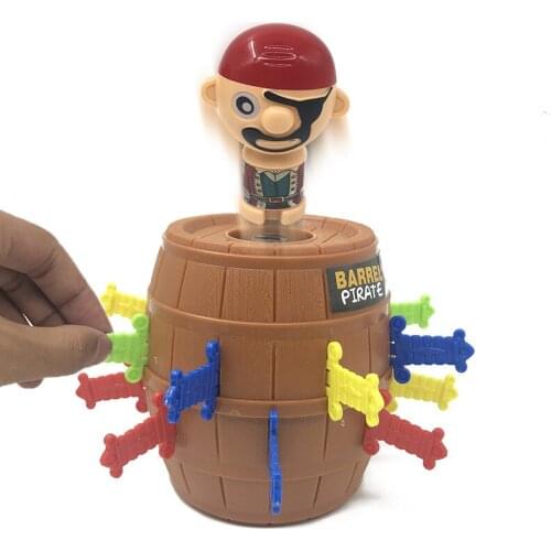 Gadget Funny Pirate Barrel Game Adult Novelty Kids Funny Child Tricky Jokes Lucky Stab Pop Up Toy For Friend Party Gift New Year
