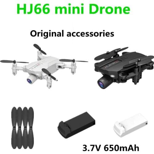 HJ66 Drone Battery Original Accessories 3.7V 650mAh Battery Propeller Maple Leaf For HJ66 Mini Drone Spare Parts Flight 15 Minu