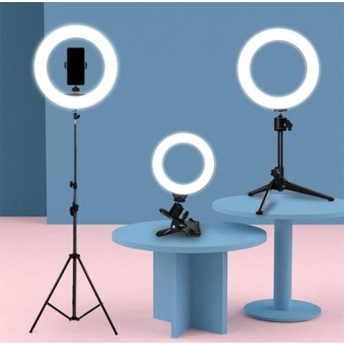 26cm 10inch Photo Ringlight Led Selfie Ring Light Phone Bluetooth Remote Lamp Photography Lighting Tripod Holder Youtube Video