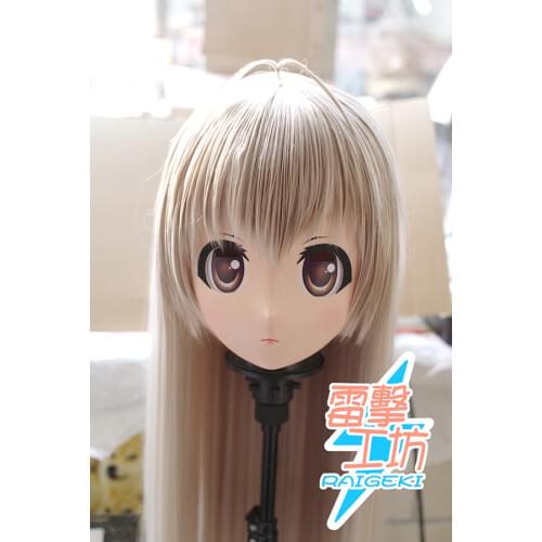 RAIGEKI MAKS 83) Resin Crossdresser DOLL BJD Kigurumi Anime In Solitude Kasugano Sora Cosplay Head Mask