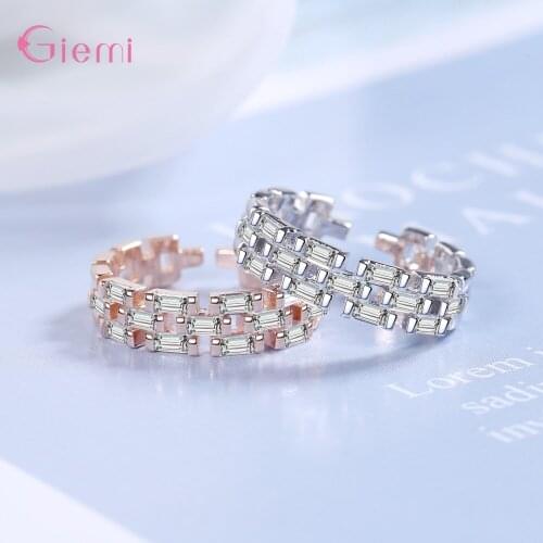 New Classic Opening Finger Ring Ladies Mens Simple Generous European/American Charming 925 Sterling Silver Rings Birthday Gift