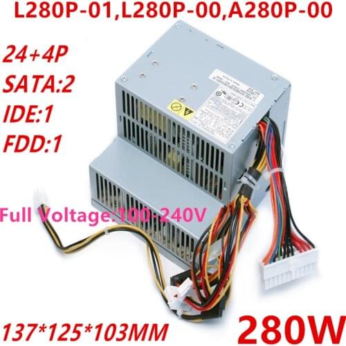 New PSU For Dell D1200 3100C GX620 520 210L 320 330 740 755 280W Power Supply L280P-01 L280P-00 A280P-00 PS-5281-3DFS D280P-00