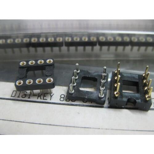 Original new 100% IC socket DIP8 115-43-308-41-003000 gold plating in round hole connector