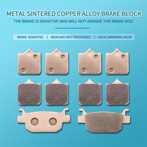 Motorcycle front and rear brake pads for Benelli TRK502 TRK502X TRK 502 Leoncino 500 BJ500 BJ500GS-A BJ 500