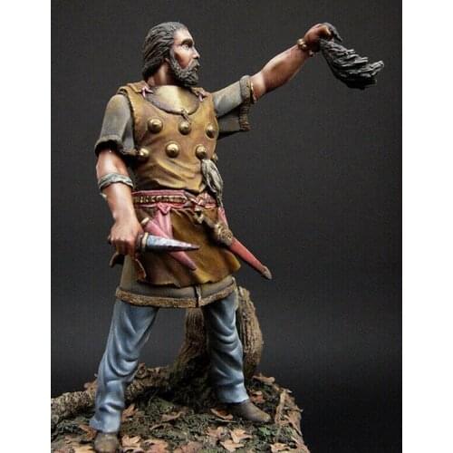 Unassambled 1/24 75MM ancient Scythian warrior 75mm Resin figure miniature model kits Unpainted