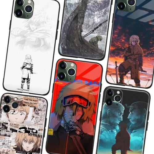 Thorfinn Vinland saga anime Tempered Glass Soft Silicone Phone Case For iPhone SE 6s 7 8 Plus X XR XS 11 Pro Max Cover Shell