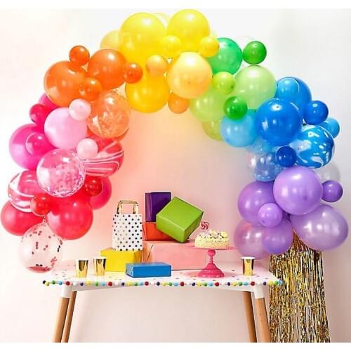 DIY 12inch 2.8g 5pcs Latex Balloons Arch garland Wedding Birthday Baby Shower Party Supplies Kids globos Gold purple Pink