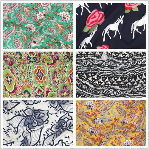 50cm*160cm/Piece,Summer Artificial Cotton National Style Cloth,Cool Pajama Dress,Shirt And Curtain Fabric, DIY Handmade Material