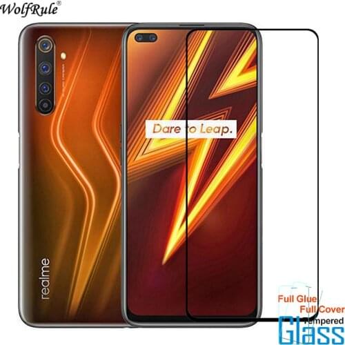 Glass For OPPO Realme 6 Pro Screen Protector Full Glue Cover Tempered Glass For Realme 6 Pro Glass Protective Phone Film 6.6