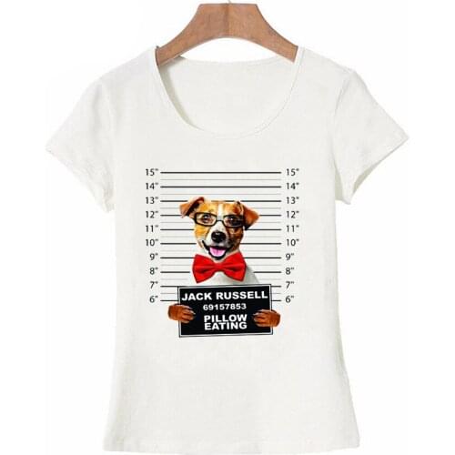 Women t shirt Cute Dog Printed Ladies Tshirt Women Casual Tops Cartoon T-Shirt White Short Sleeve for Female T shirt