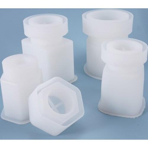 1 Set Crystal Epoxy Resin Mold Storage Box Casting Silicone Mould DIY Crafts Container Jewelry Decorations Making Tools