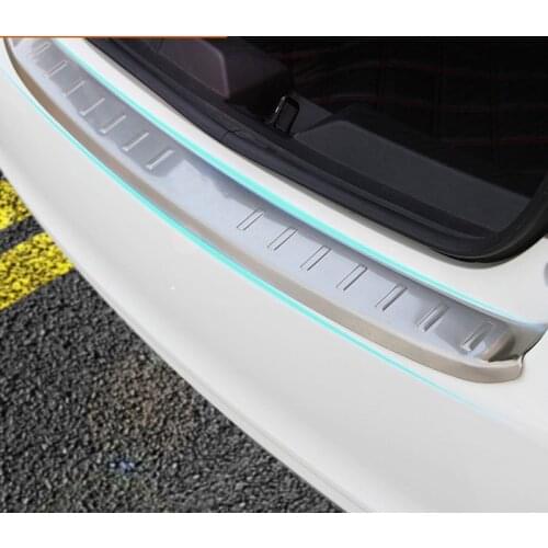 1pc For Chevrolet sail 3 2015-2016 Stainless steel Rear tail box Guard Decorative plaster sticker