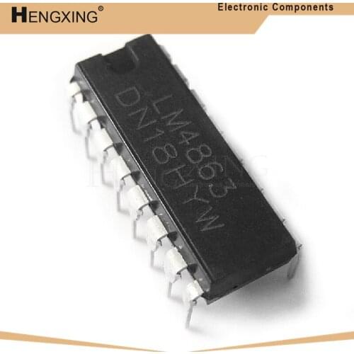 10piece LM4863D LM4863N LM4863P LM4863 DIP16 Two-way audio amplifier IC In Stock