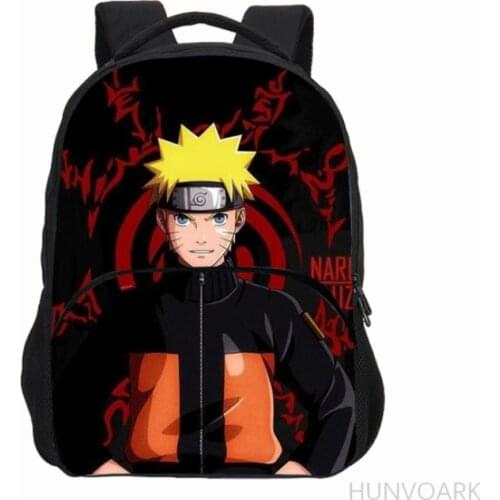 16-inch Anime Akatsuki Print Backpack Children School Bags Boys Age 7-13 Teenagers Backpack Kids Cartoon Rucksack
