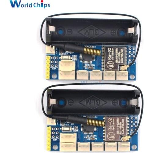 2PCS Ra-02 LoRa Radio Node V2.0 433MHz SX1278 Wireless Module IPEX interface for Arduino ATmega328P 3.7-12V 14500 Battery Holder
