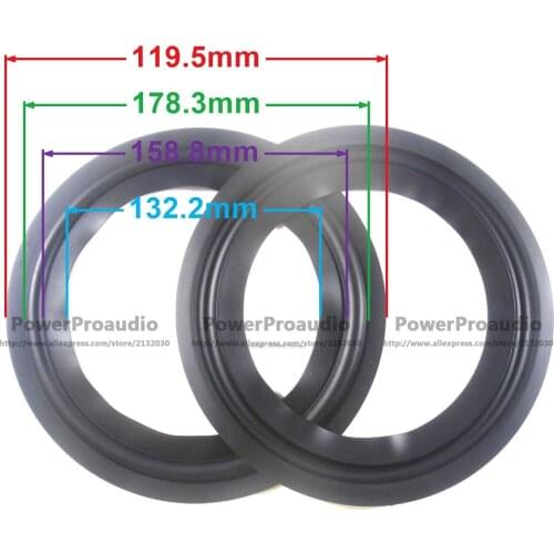 2pcs High quality 8Inch 8" Rubber surround DIY For dynaudio DSpeaker