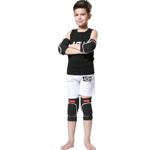 2020 4pcs/Set Knee Pads Elbow Pads For Children Kids Fitness Dancing Football Basketball Cycling Support Play Sports Protector