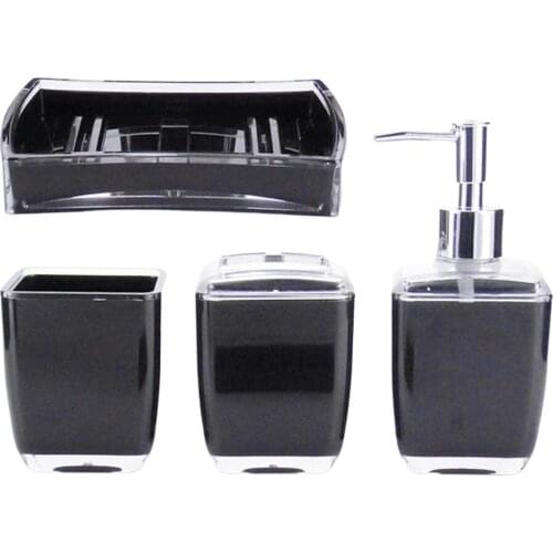 4x Bathroom Decoration Accs Lotion Dispenser Soap Dish Household Articles