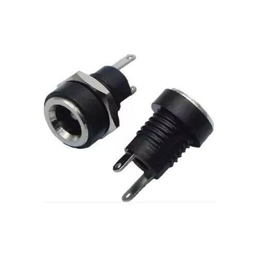 5PCS/LOT DC-022B DC Power Jack Socket dc connector Adapter interface DC022B 5.5X2.1MM Supply Jack Socket Panel Mount plug