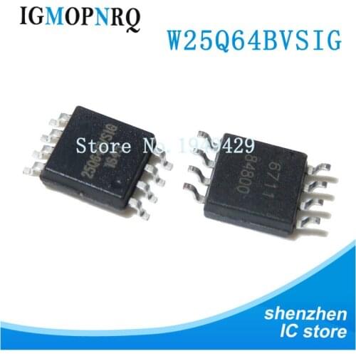 5pcs W25Q64BVSIG SOP-8 25Q64BVSIG SOP8 25Q64BVSSIG SOP 25Q64BVSIG nuevo