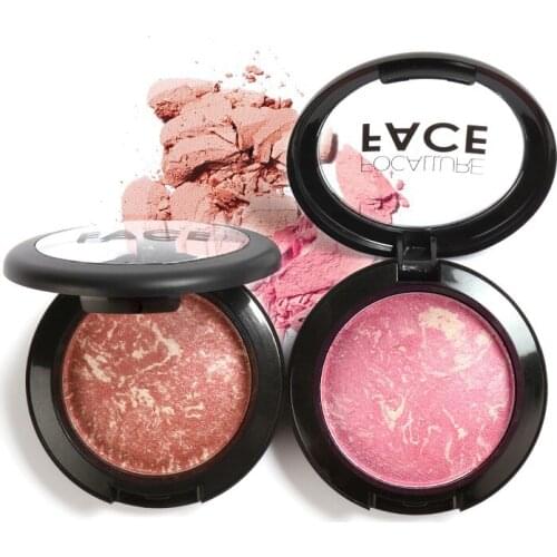 6 colors face blush natural cheek long lasting easy to wear professional baked blush mineral base blusher palette