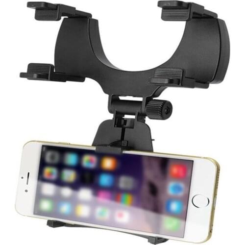 ALLGT Car Interior Accessories Rearview Mirror GPS Mount Mobile Phone Holder for 3.5-6 inch iPhone,Samsung,Nokia,HTC,Blackberry