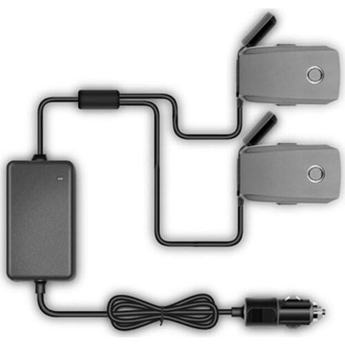 FOR DJI Mavic 2 Pro Zoom 1 to 2 Car Charger For Drone Battery with 2 Battery Charging Fast Charging about 90mins Outdoor Charger