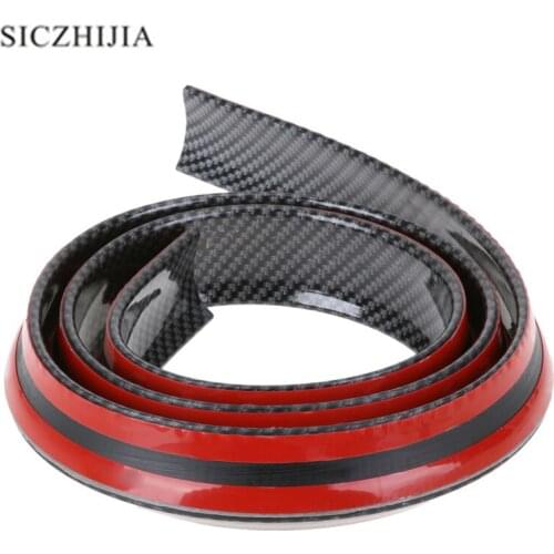 1.5 m car bumper carbon fiber rubber rear spoiler for Lexus ES250 RX350 330 ES240 GS460 CT200H CT DS LX LS IS ES RX GS