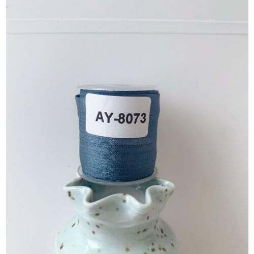 AY-8073 A Roll Wholesale 2mm-36mm 100% Pure Silk Embroidery Ribbons Handcraft Supply Double Faced Thin Taffeta Silk Ribbon