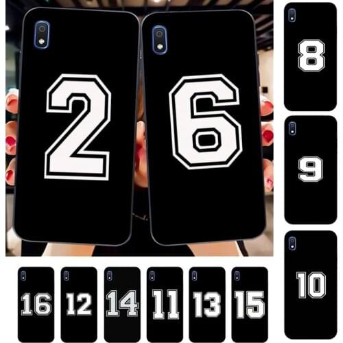 Custom Football Lucky number Phone Case for Samsung A51 01 50 71 21S 70 31 40 30 10 20 S E 11 91 A7 A8 2018