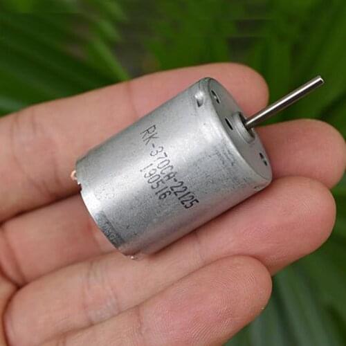 Carbon Brush High Torque 370 Motor DC 6V-12V 9V Micro Mini Electric 370-2212 Motor Small Electric Machinery 16000RPM HOT 24.2mm